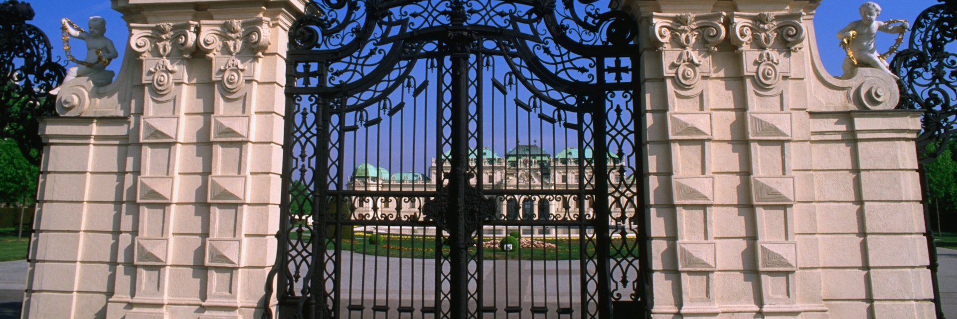 Gate into Schloss Belvedere gardens, Landstrasse.