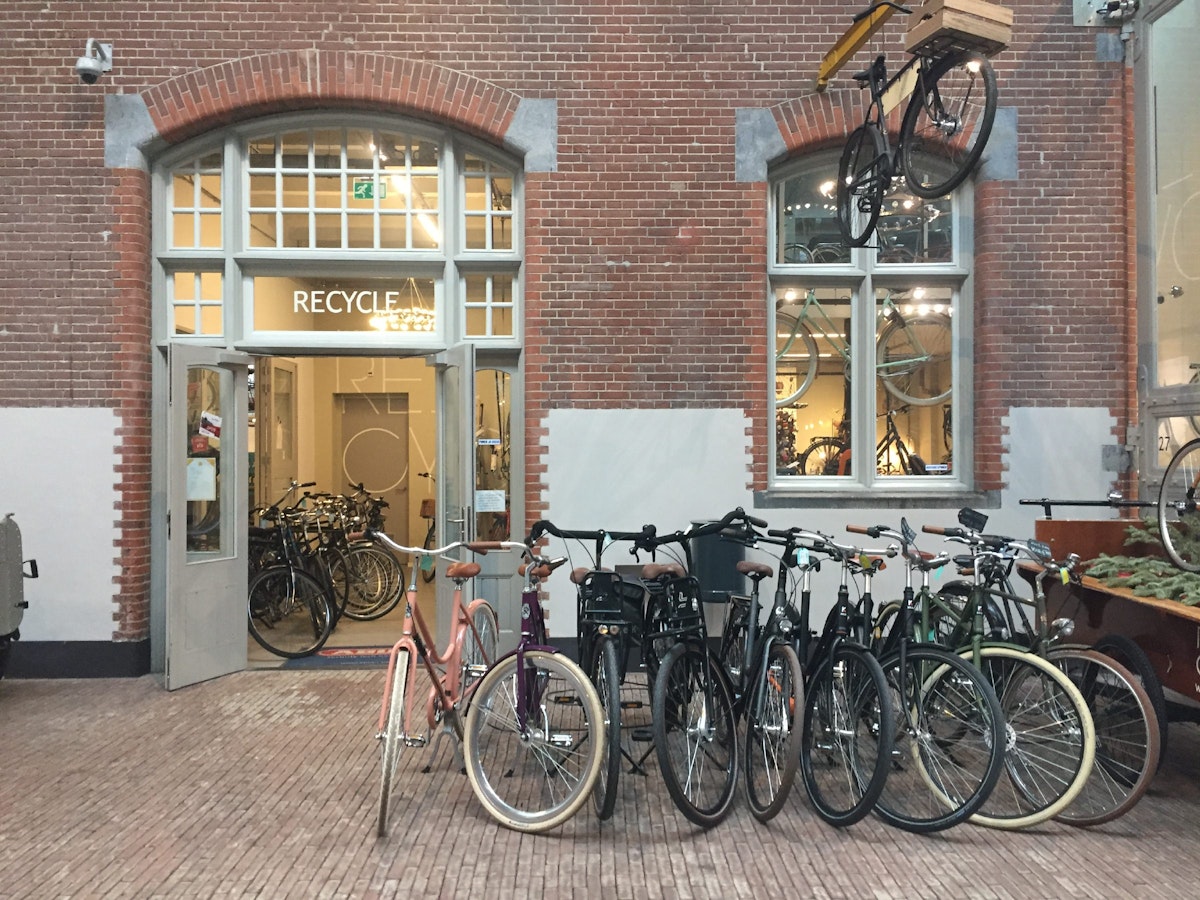 New and secondhand bikes are available at ReCycle, Amsterdam