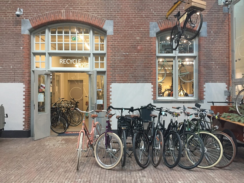 New and secondhand bikes are available at ReCycle, Amsterdam