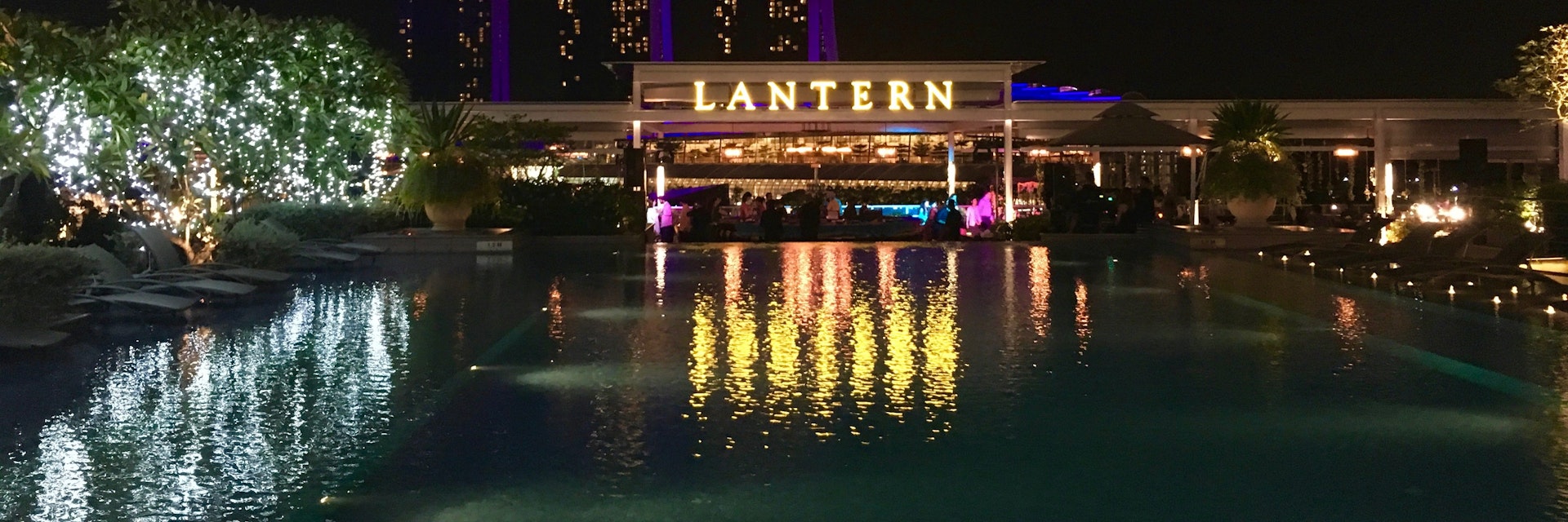 Bar and pool , Lantern