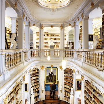 Rococo interior of Duchess Anna Amalia Library.