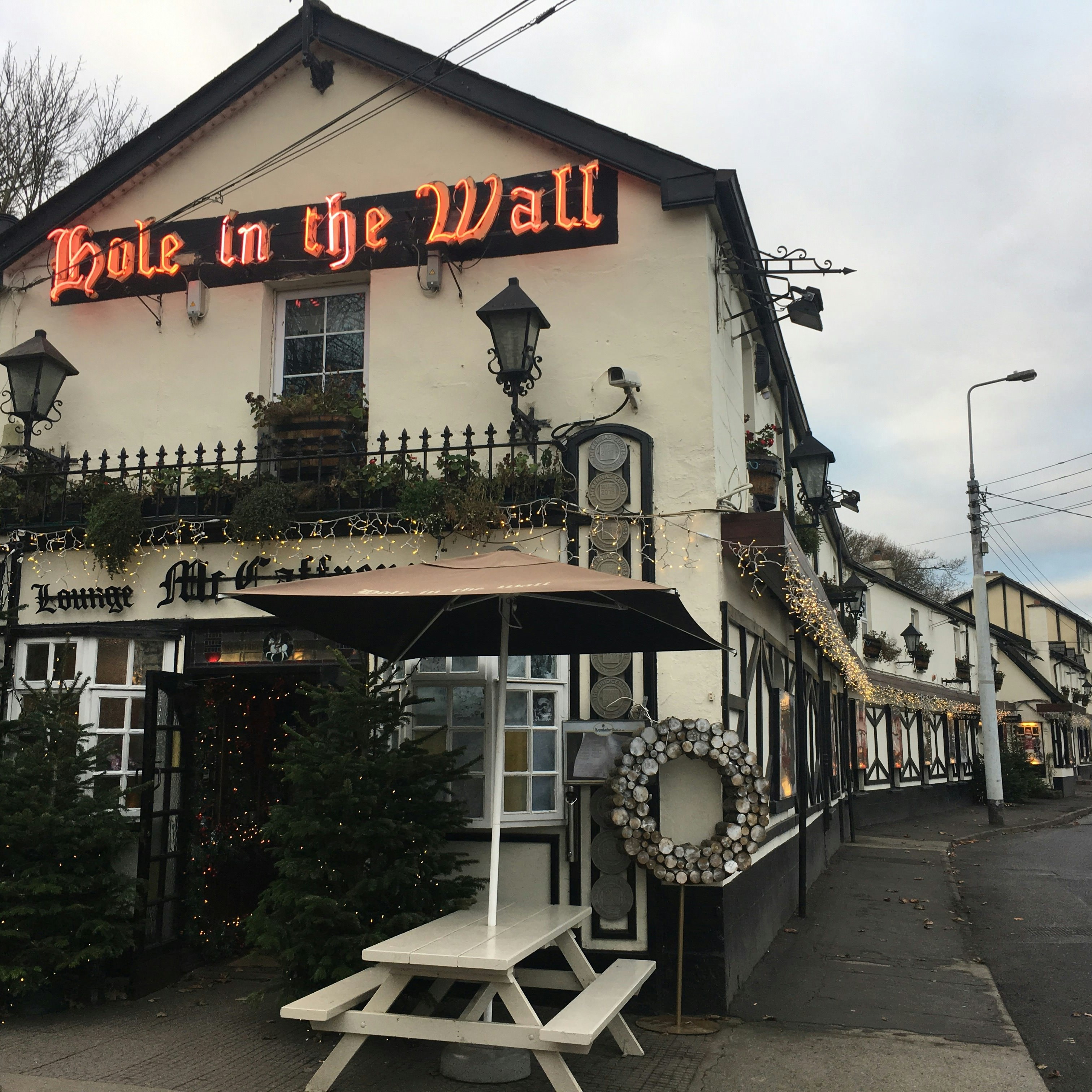 Exterior shot of Hole in the Wall pub