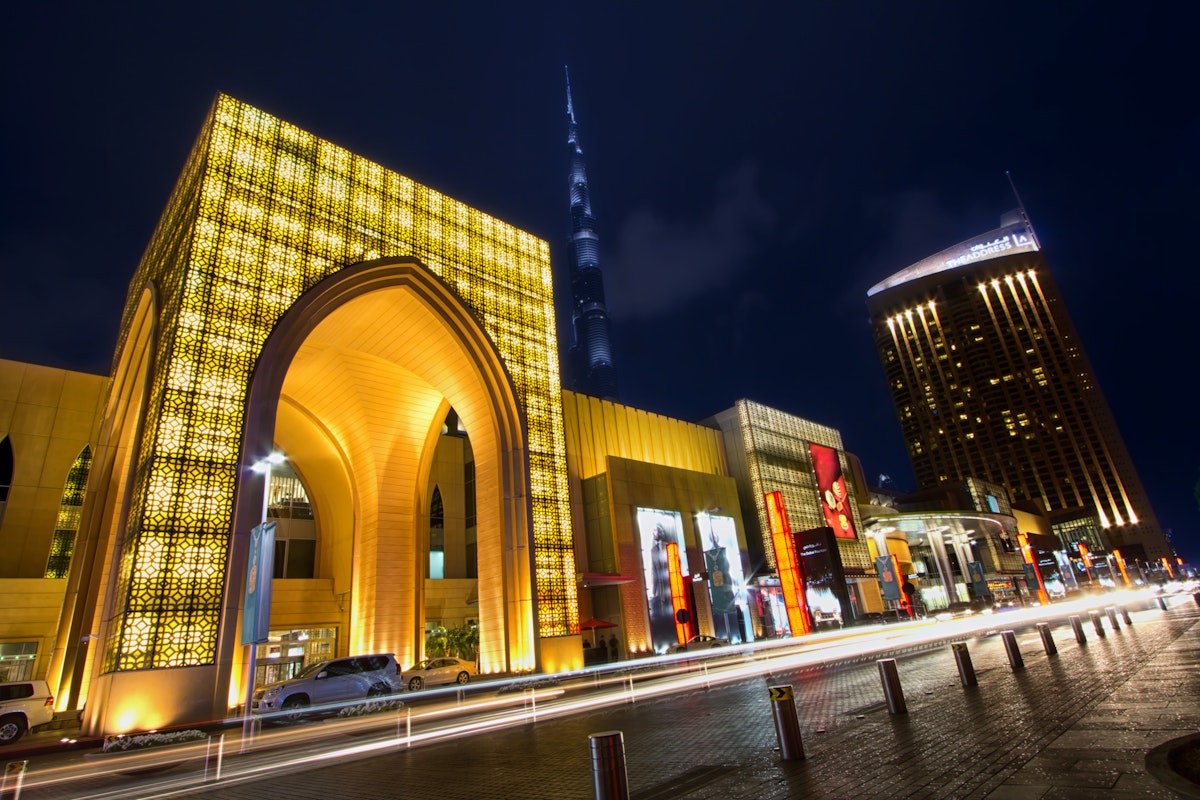 The Dubai Mall At Night, Dubai UAE