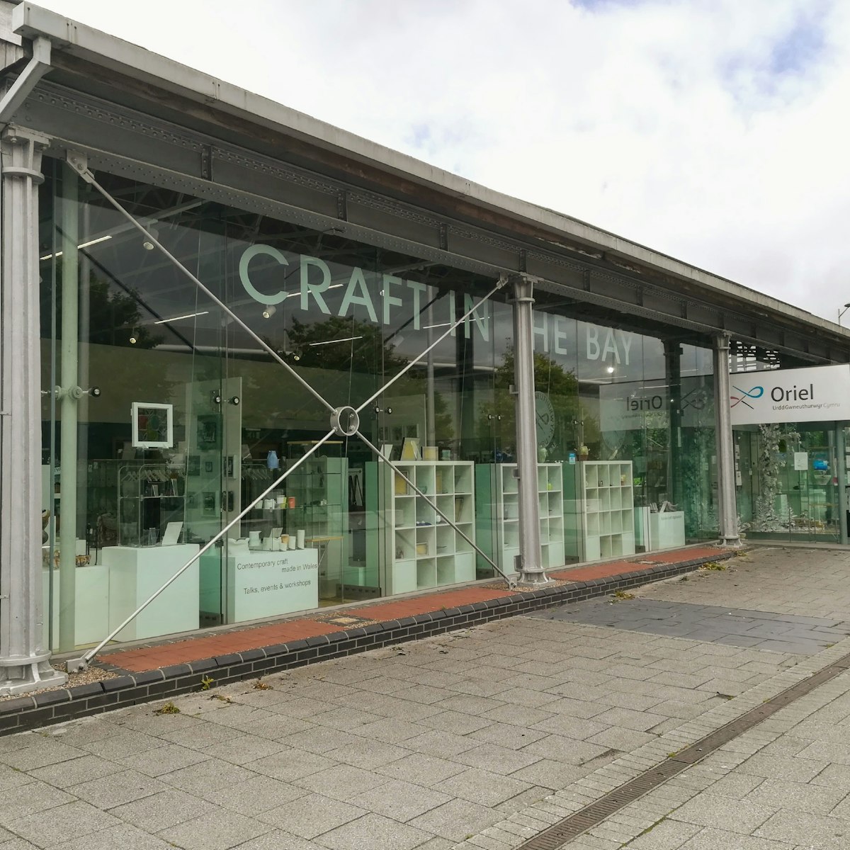 Outside the gallery, Craft in the Bay