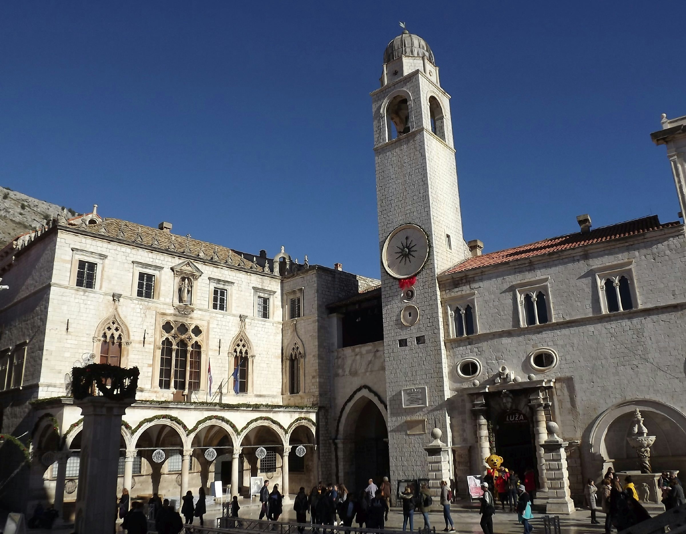 The clocktower at Luža Square