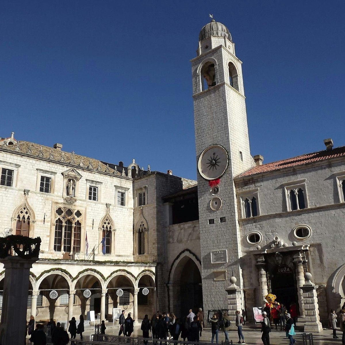 The clocktower at Luža Square