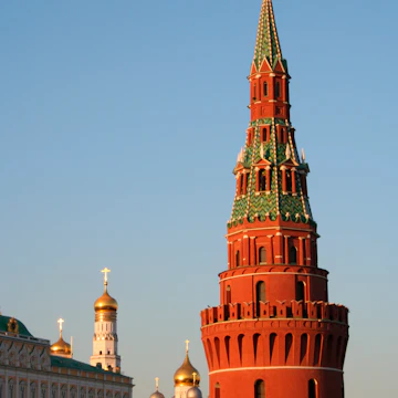 Exterior of Water Tower at Kremlin.