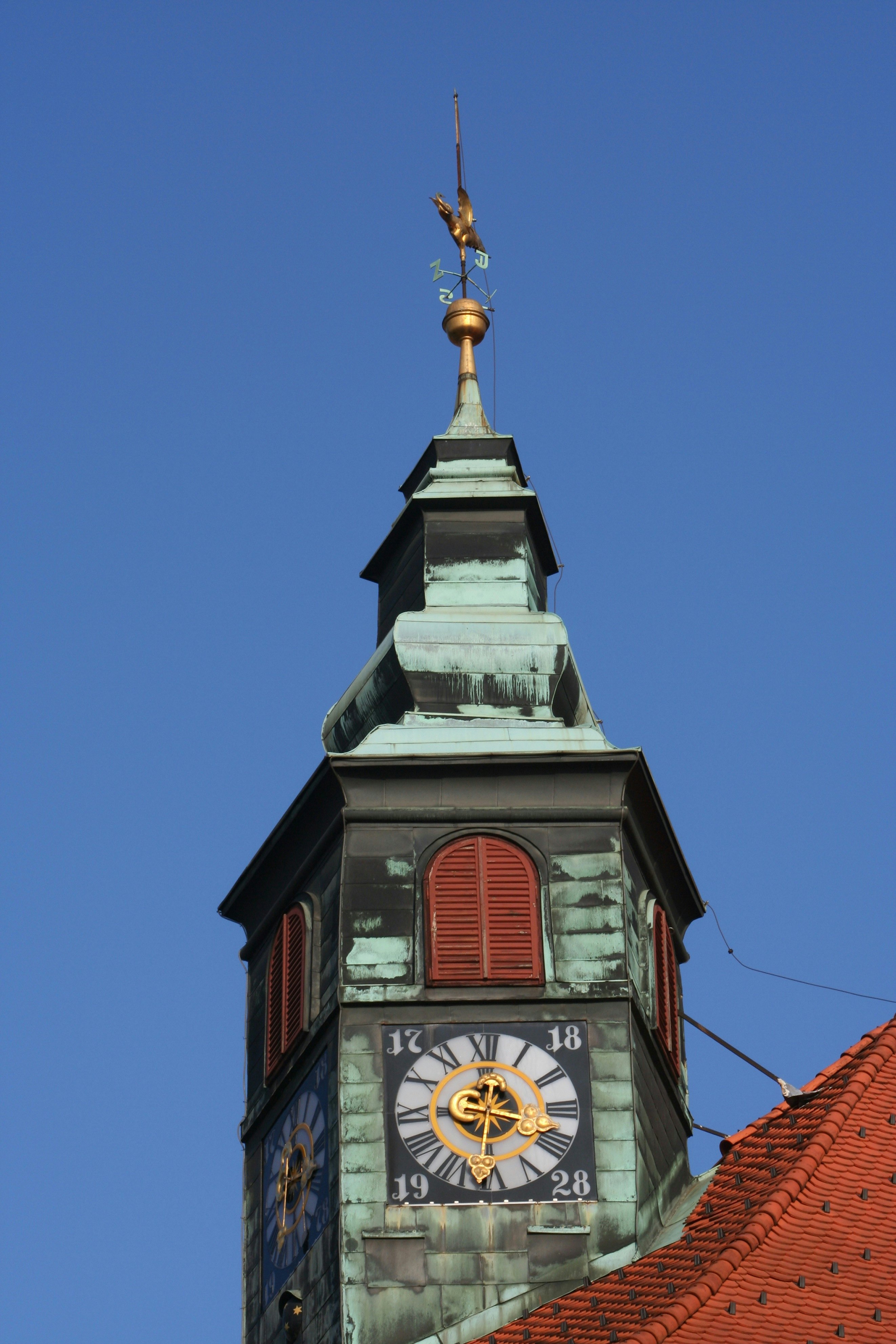 Detail of Clock Tower of Town Hall.