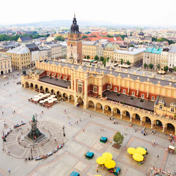 Cloth Hall from above, Krakow, Poland