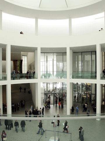 Interior view of the Pinakothek der Moderne, Rotunda, Munich, Bavaria, Germany, Europe