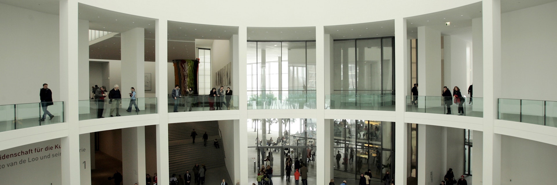 Interior view of the Pinakothek der Moderne, Rotunda, Munich, Bavaria, Germany, Europe