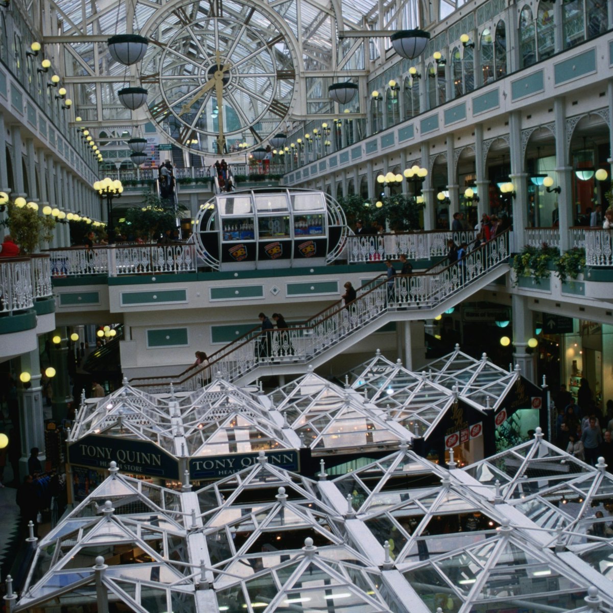Interior of St Stephen's Green shopping centre.
