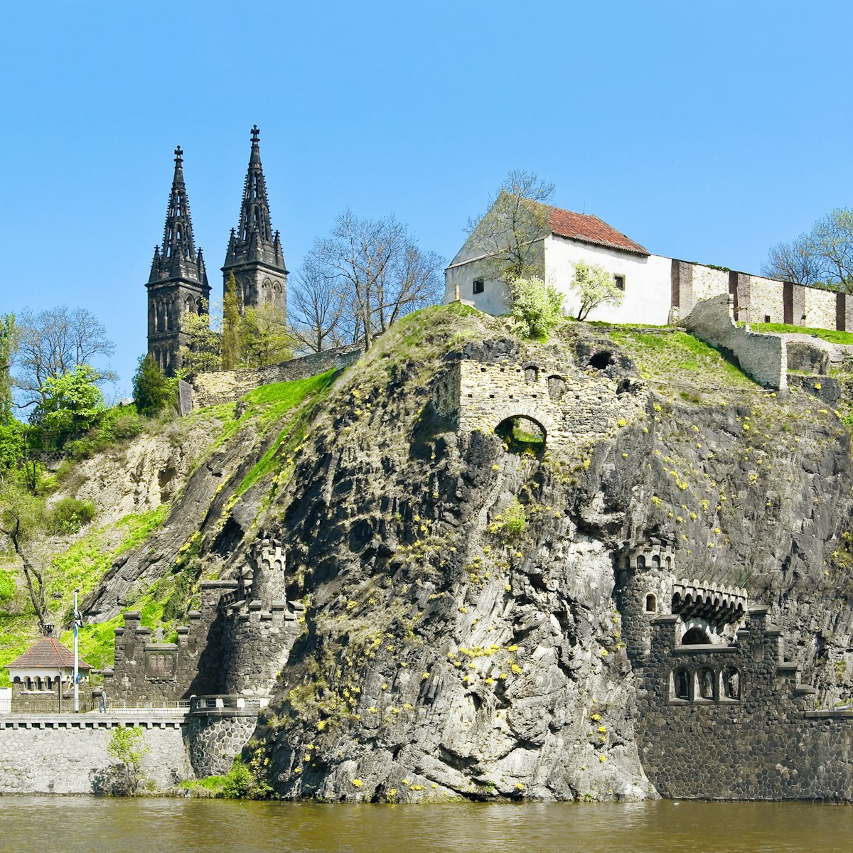 Vyšehrad. The castle on a hill over the Vltava River. Prague, Czech Republic.; Shutterstock ID 92942548; Your name (First / Last): Gemma Graham; GL account no.: 65050; Netsuite department name: Online Editorial; Full Product or Project name including edition: Cities app POI images