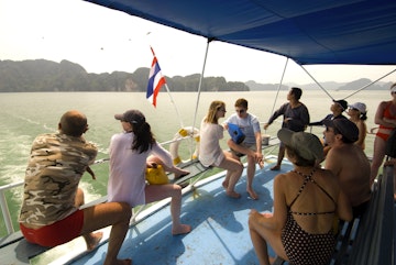 Tour boat on Ao Phang Nga.