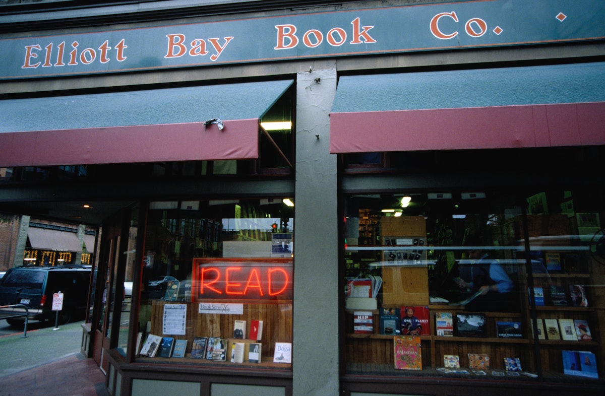 Exterior of Elliot Bay Book Co, a book shop.