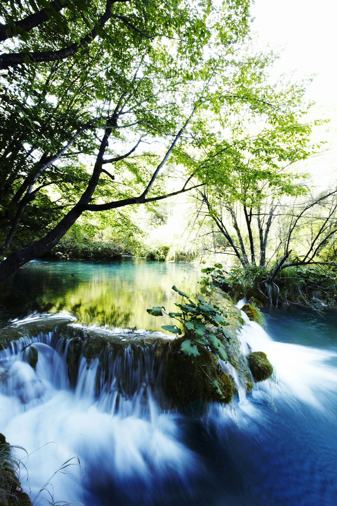Cascades at Plitvice Lakes.National Park.