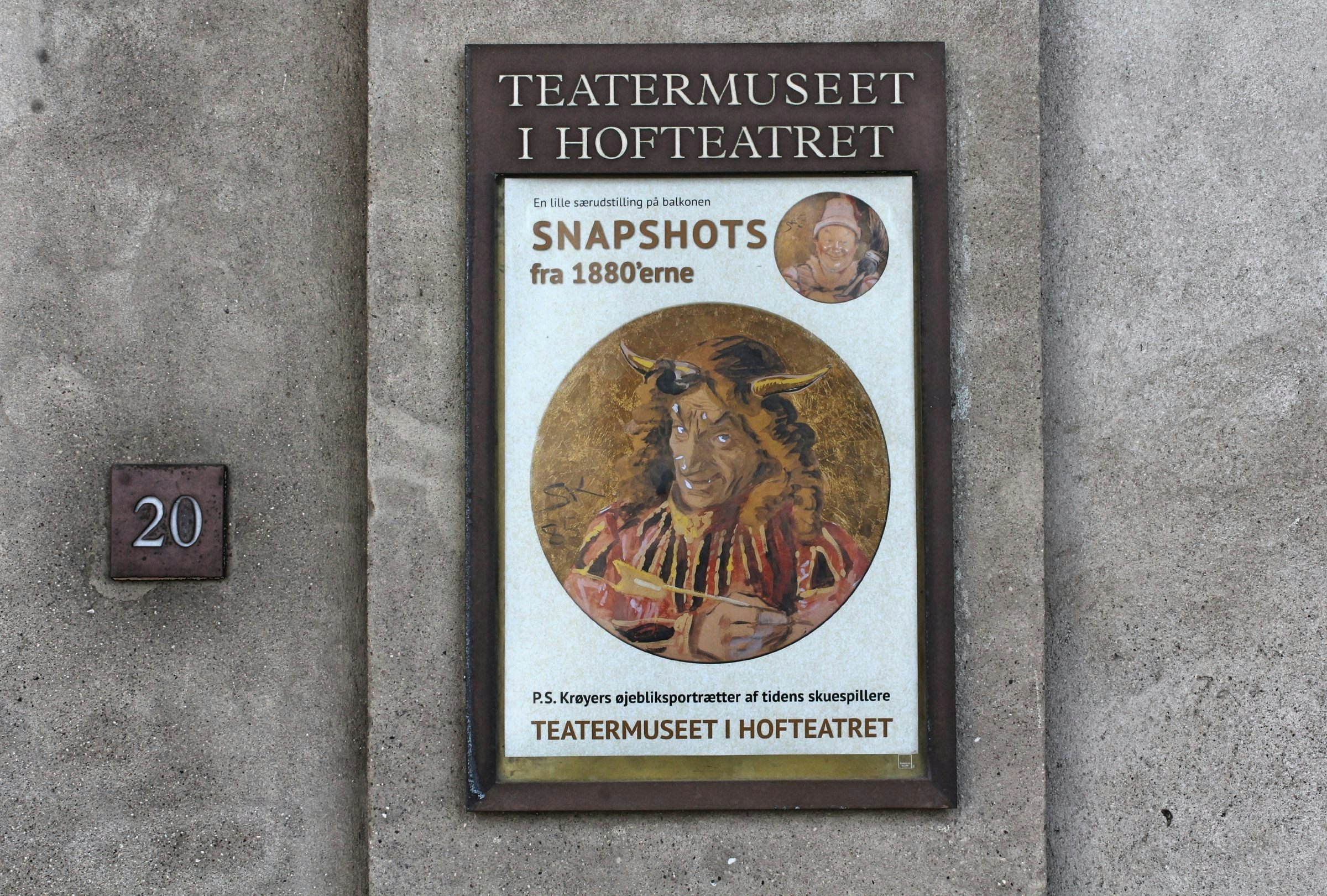 Teatermuseet signage