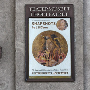 Teatermuseet signage