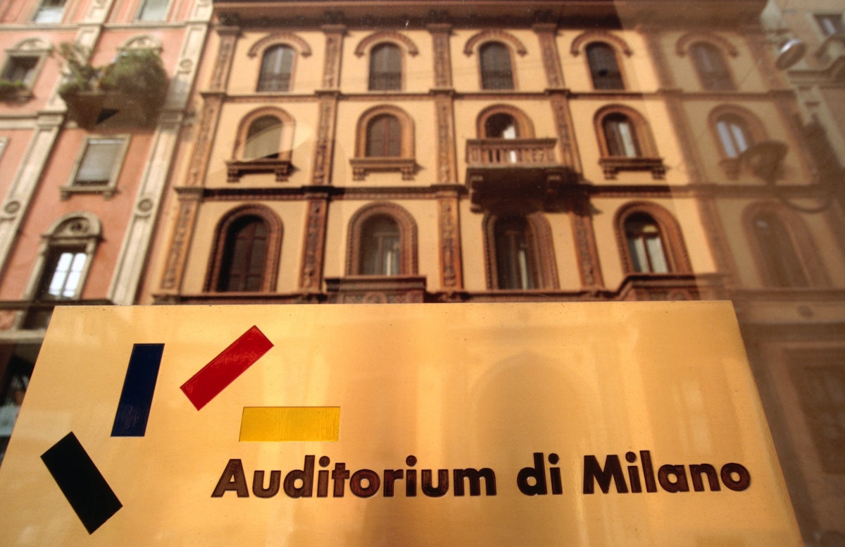 Sign of Auditorium di Milano (opera, classical music).