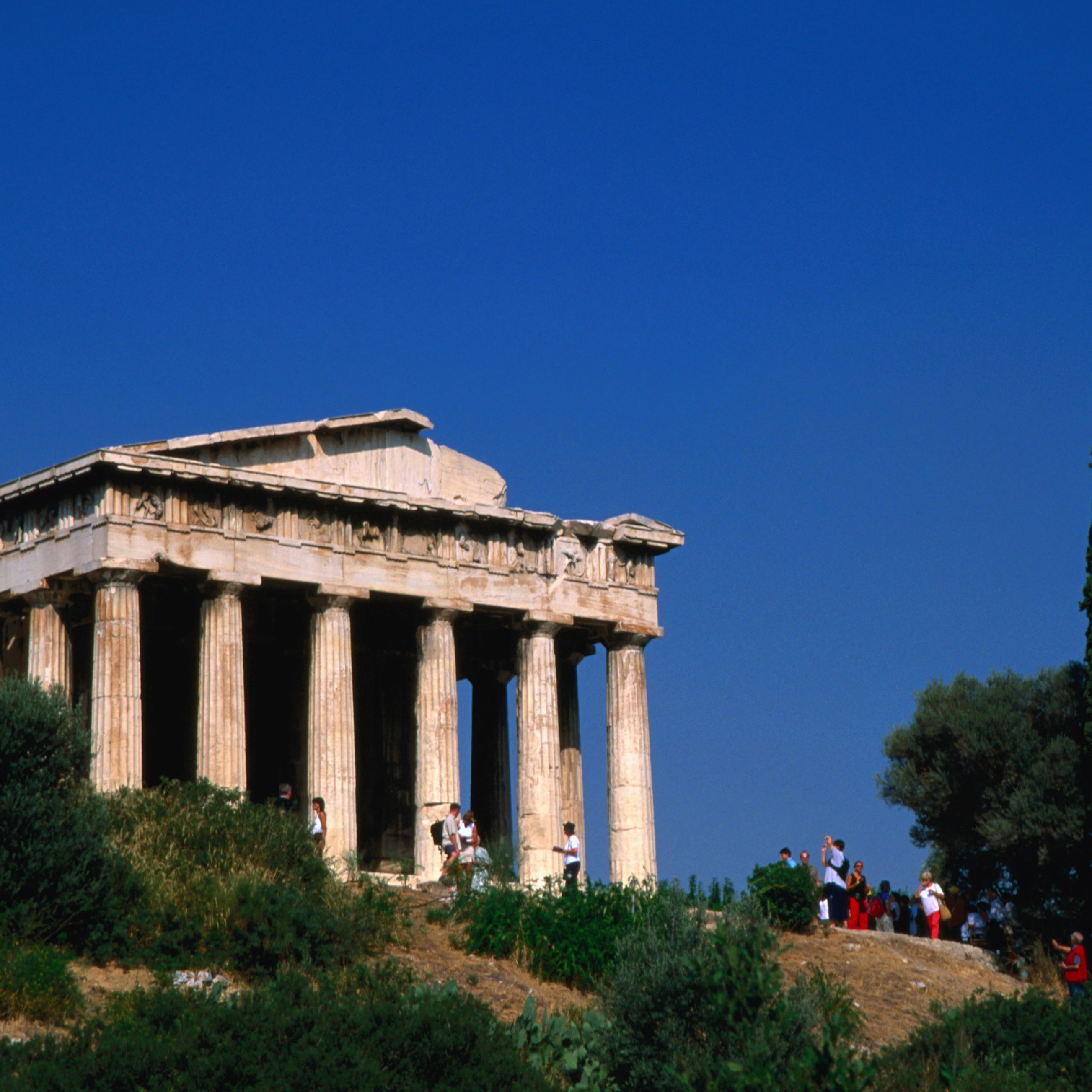 Temple of Hephaestus at Ancient Agora, the best preserved Doric temple in Greece.