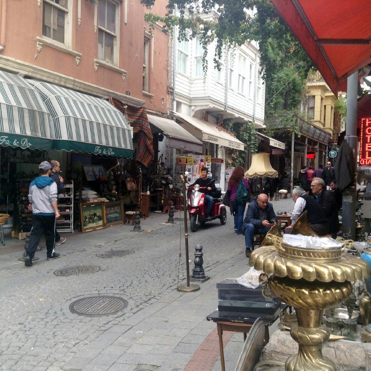 Tellalzade Sokak in Kadıköy, better known as Antikacılar Sokağı (Antique Dealers Street)