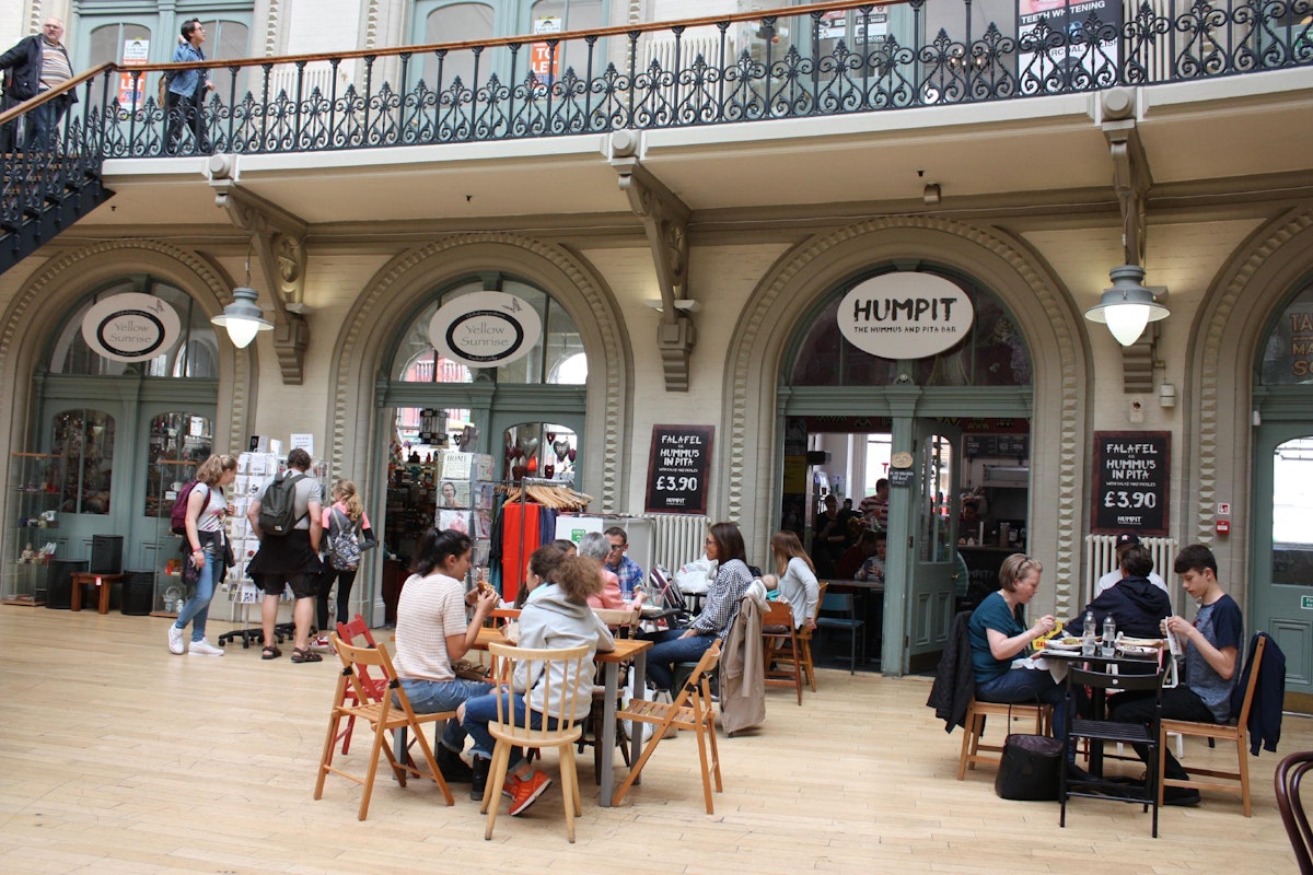 Humpit diners spill out into the Corn Exchange