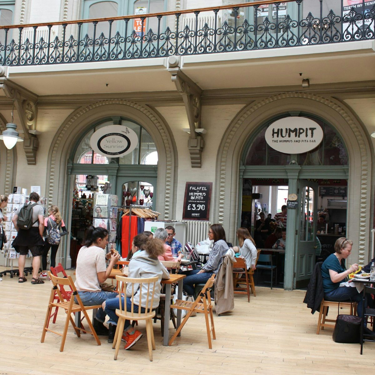 Humpit diners spill out into the Corn Exchange