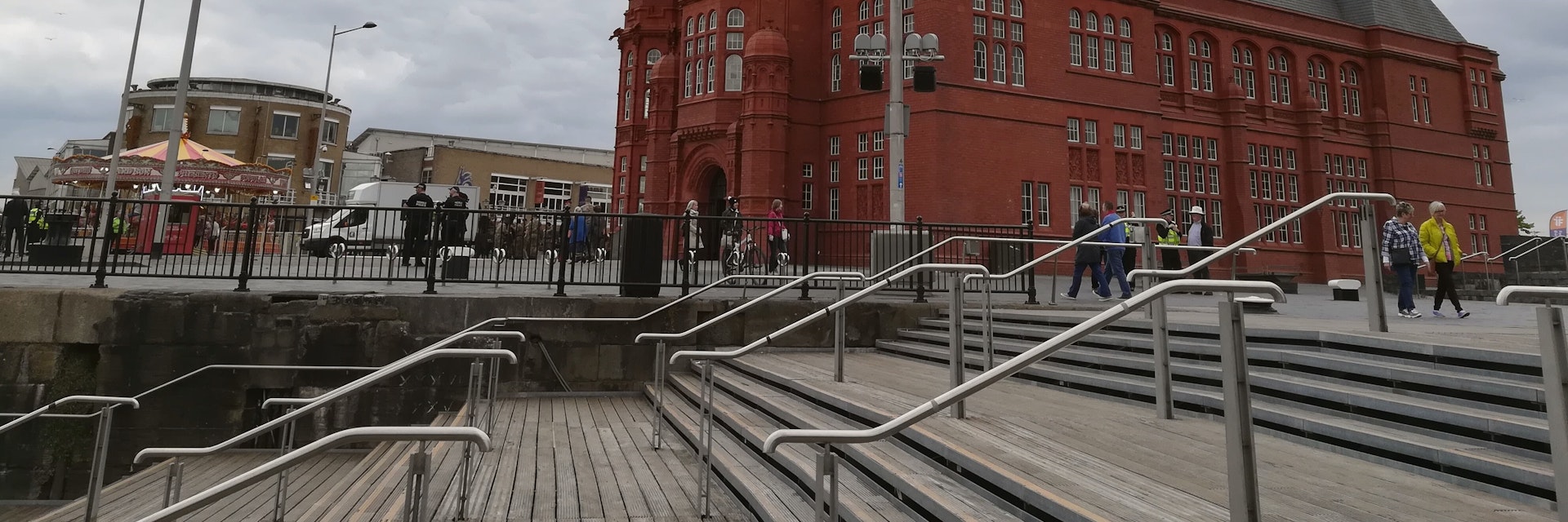 Outside the Pierhead Building