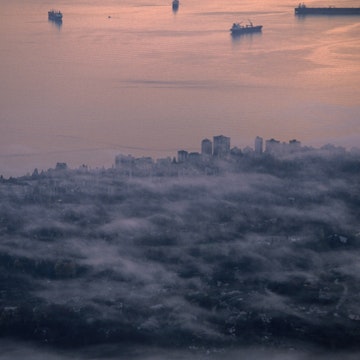 English Bay and city from Grouse Mountain.