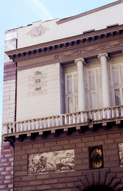 Exterior of Teatro San Carlo.