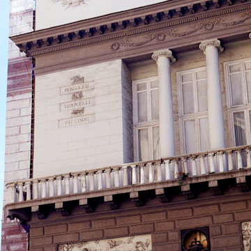 Exterior of Teatro San Carlo.