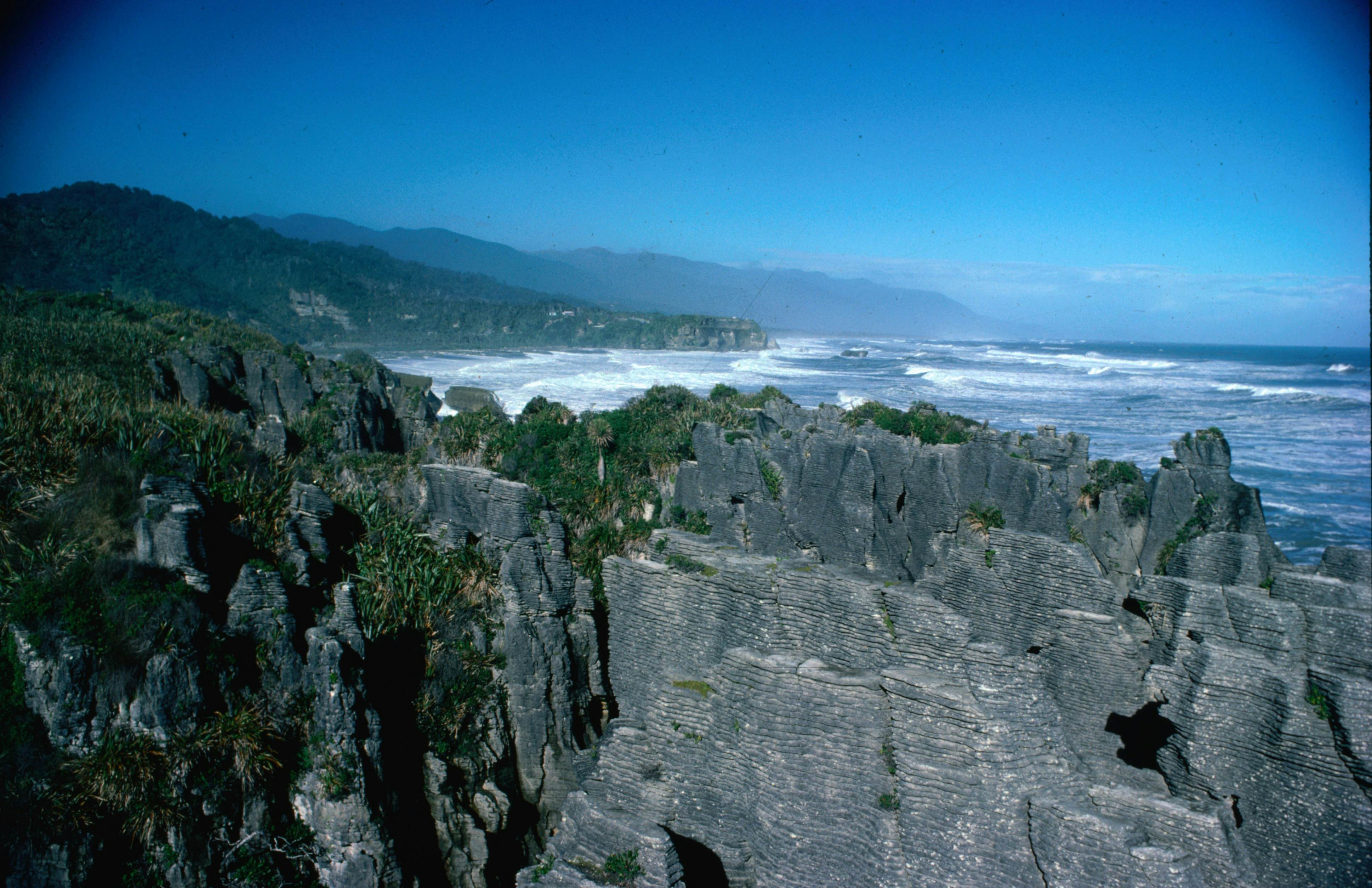 Punakaiki Pancake Rocks on New Zealand's West Coast.