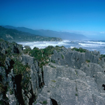 Punakaiki Pancake Rocks on New Zealand's West Coast.