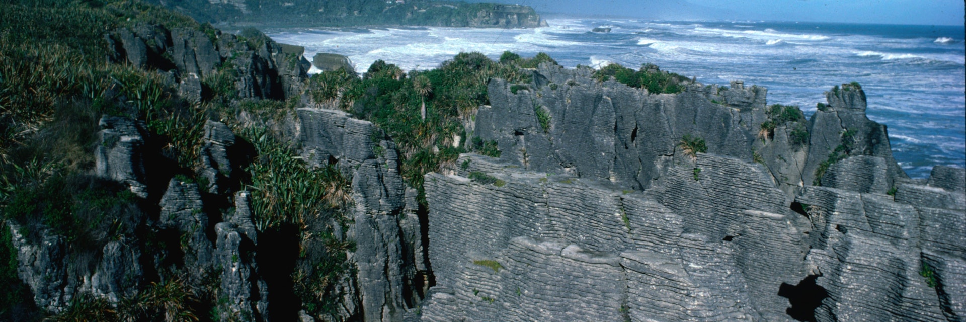 Punakaiki Pancake Rocks on New Zealand's West Coast.