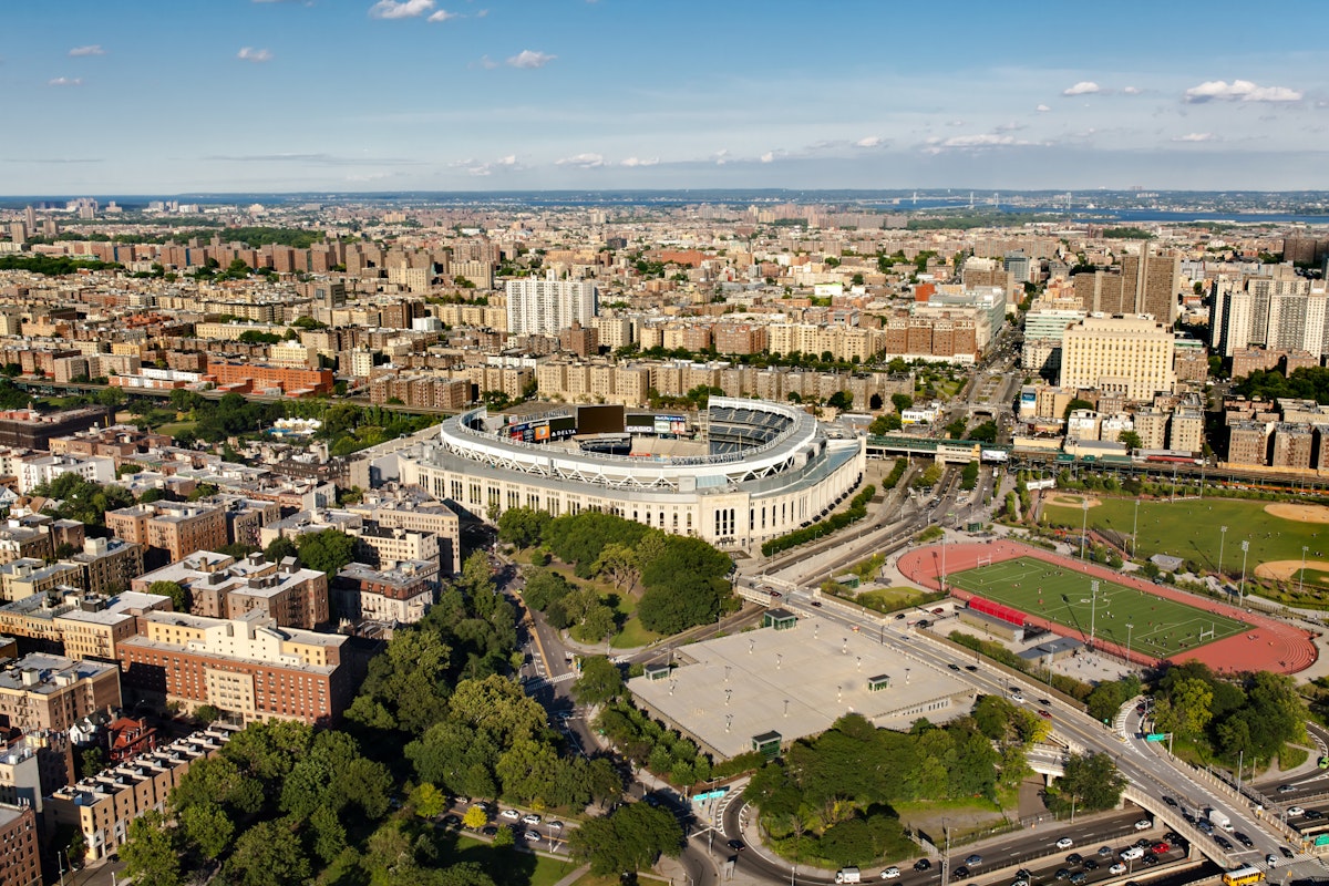 500px Photo ID: 124465989 - late afternoon aerial photography of Yankee Stadium, Bronx, NY