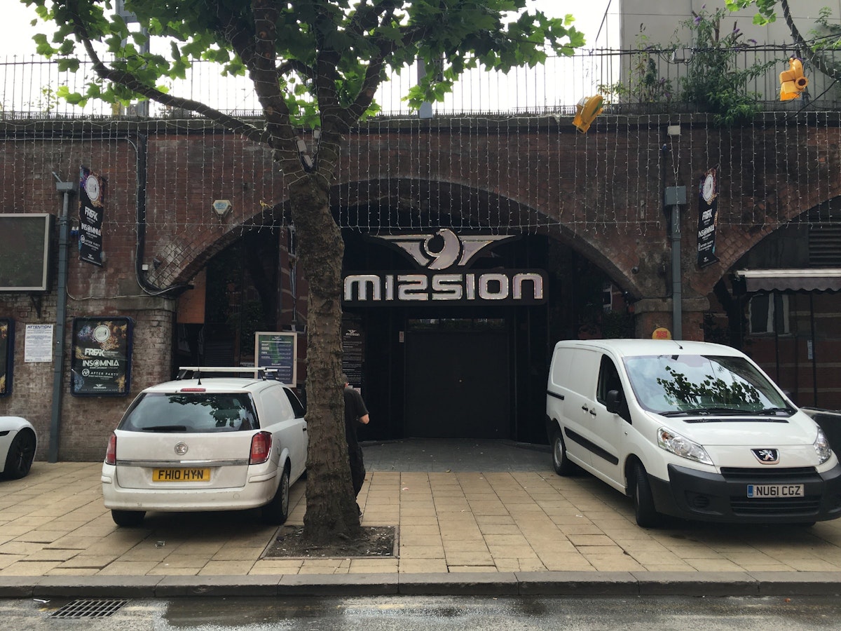 Mission's entrance, under the railway arches