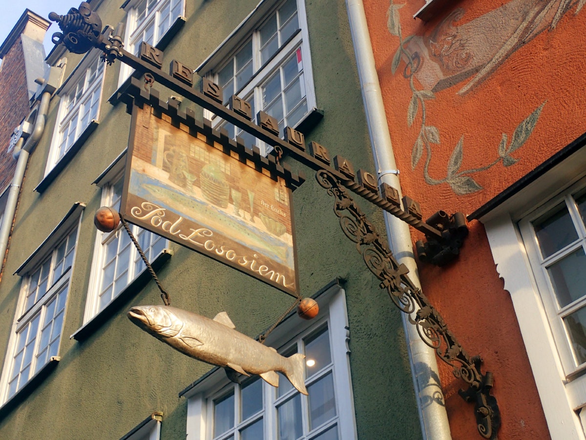 Exterior of Restauracja Pod Łososiem.