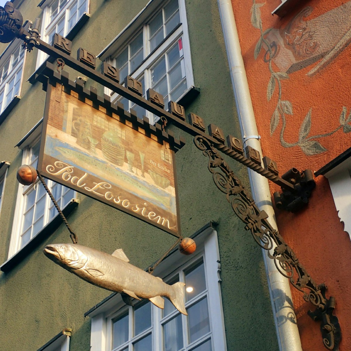 Exterior of Restauracja Pod Łososiem.