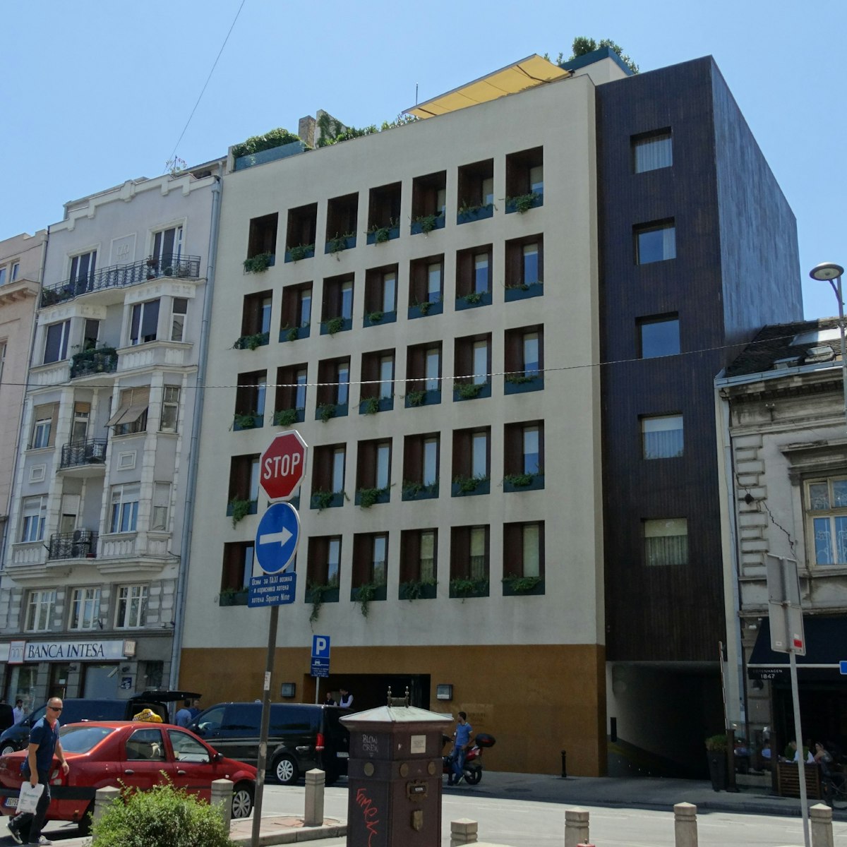 Square Nine design hotel on Studentski square