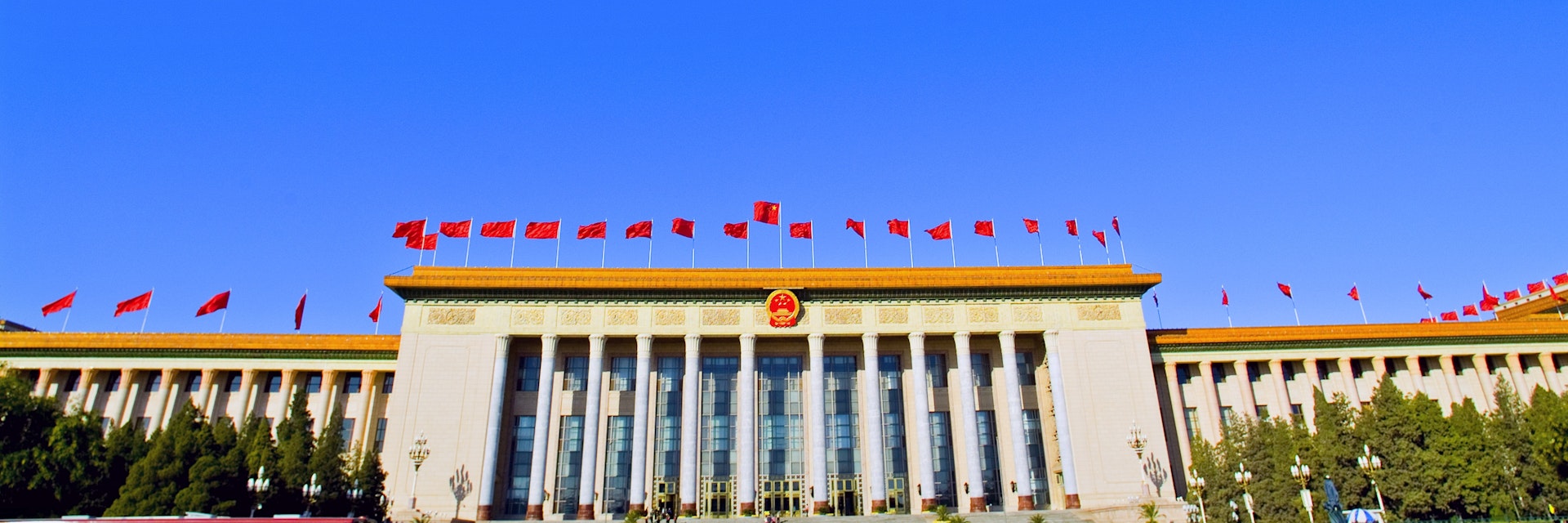 Exterior of building in Tiananmen Square.