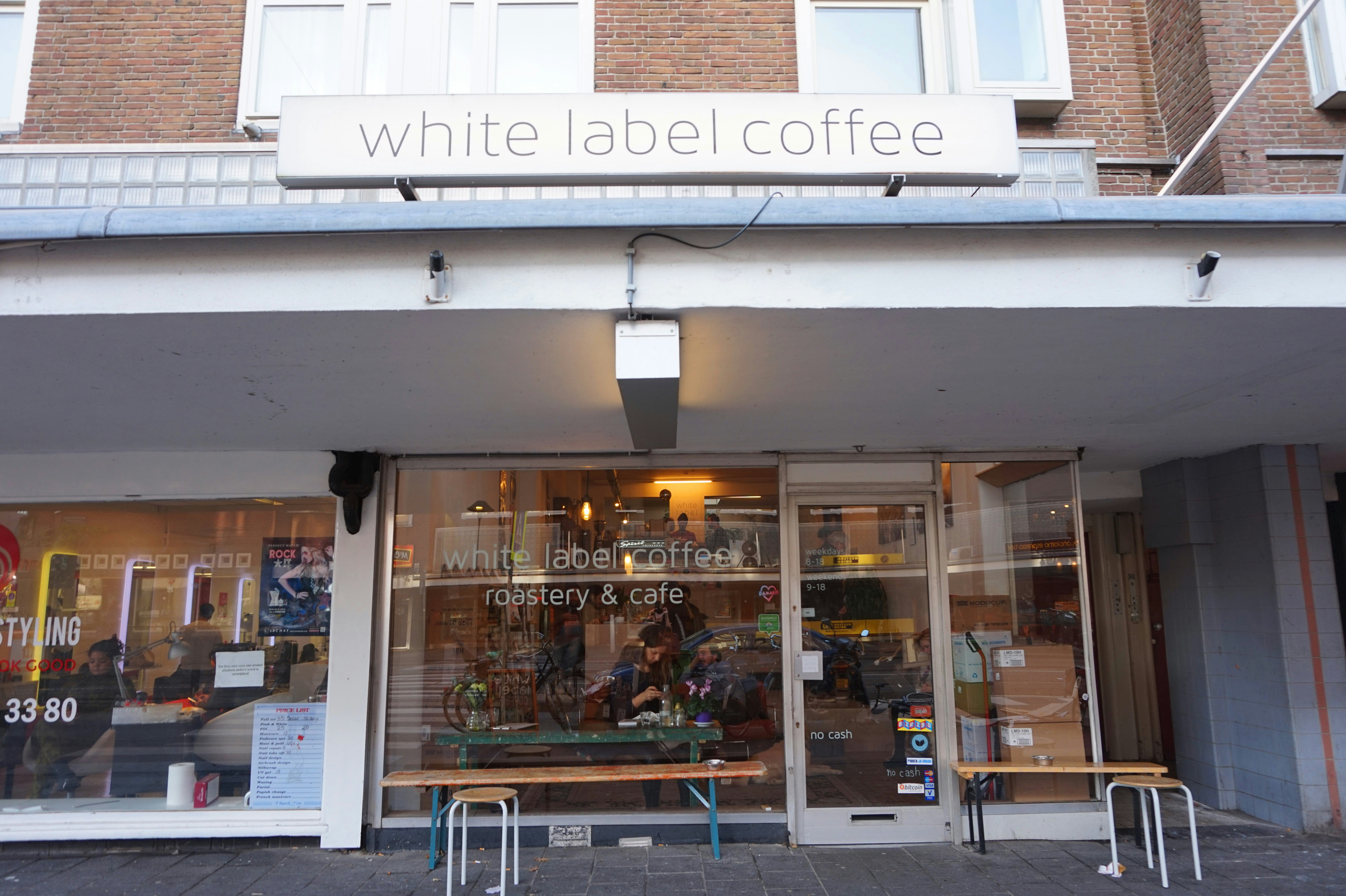 Rub shoulders with the local creatives at White Label Coffee
