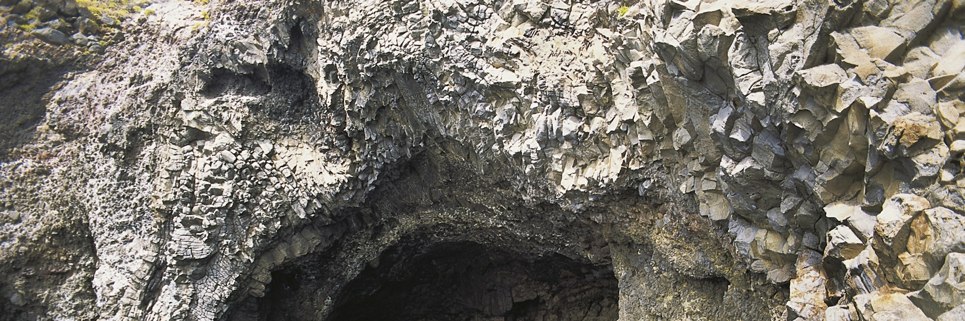ITALY - APRIL 28: Bue Marino Cave, Filicudi island, Lipari or Aeolian islands (UNESCO World Heritage List, 2000), Sicily, Italy. (Photo by DeAgostini/Getty Images)
