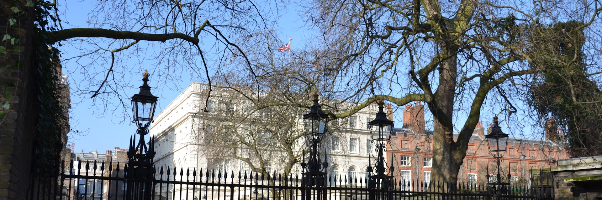 Clarence House, just off the Mall, is the official residence of Prince Charles and his family