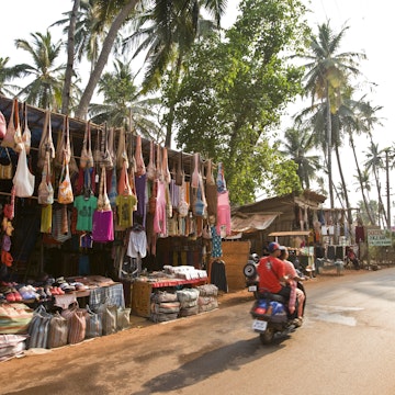 Market stall on the road to Arambol Beach.