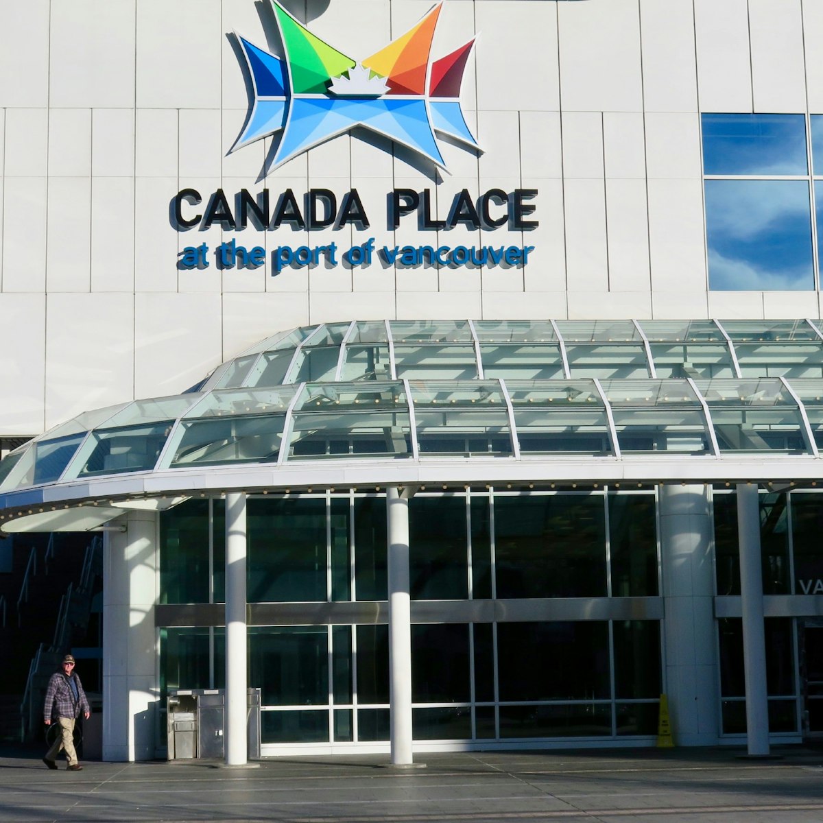 Exterior of Vancouver's landmark Canada Place  building