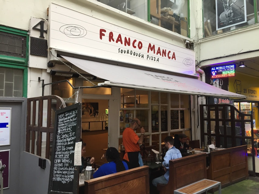 The exterior of Franco Manca in Brixton