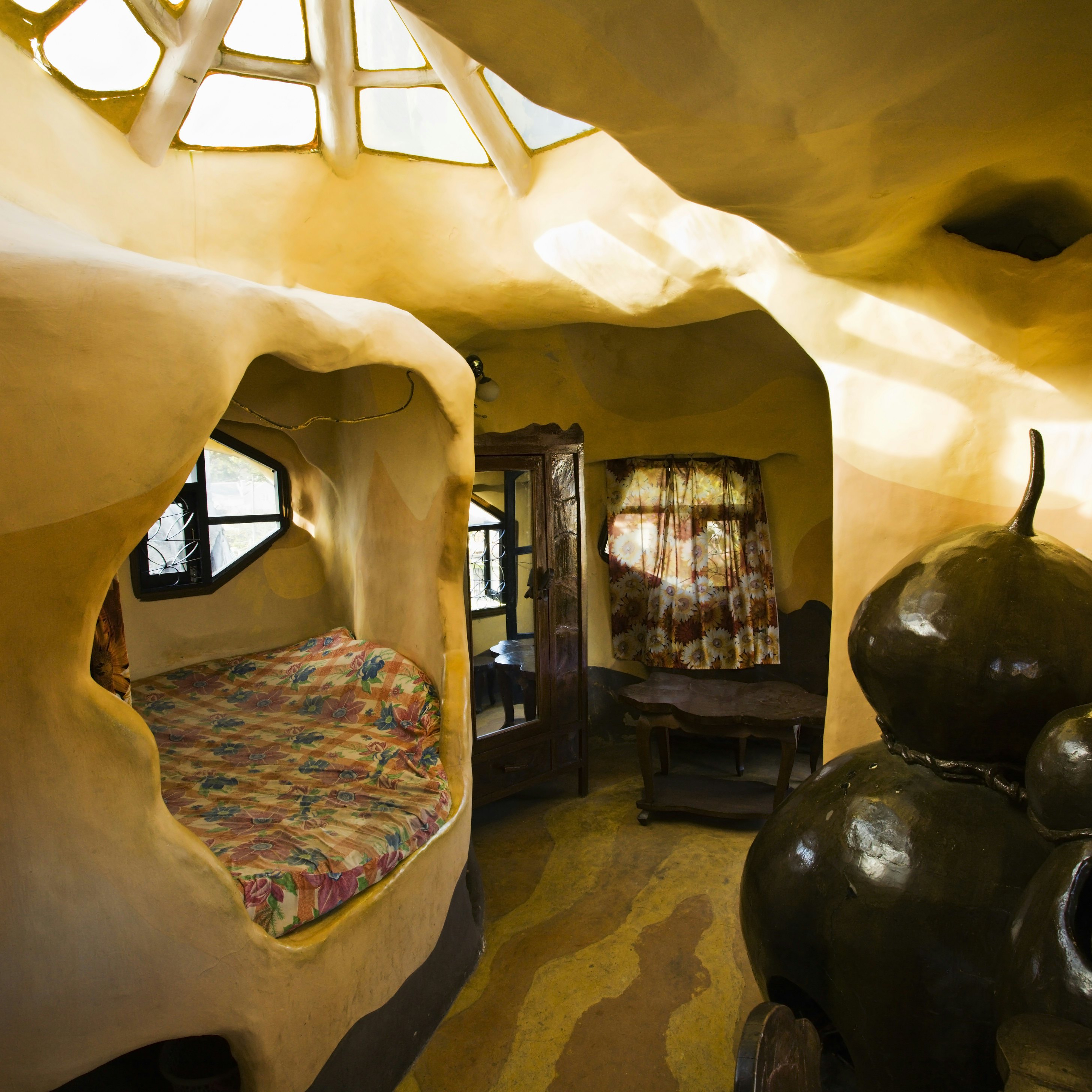 Room for guests in Hang Nga Crazy House on Huynh Thuc Khang Street.