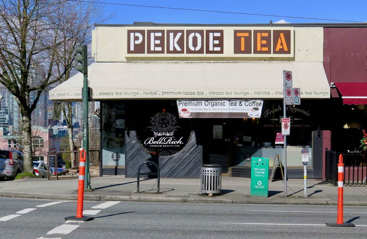 Exterior of Pekoe Tea Lounge café