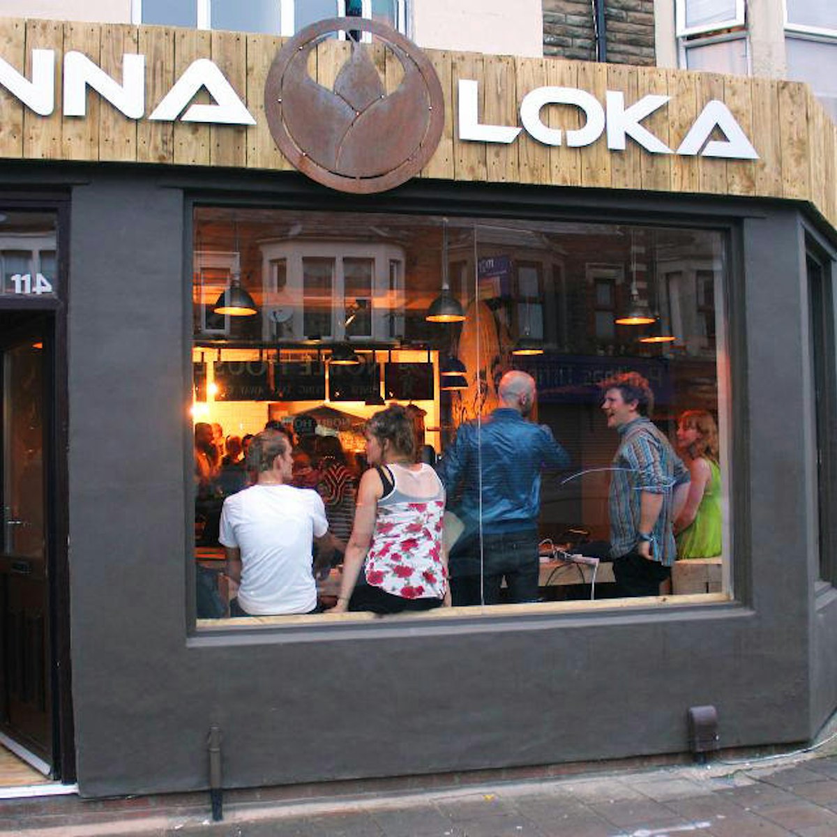 The view of Anna-Loka from the street