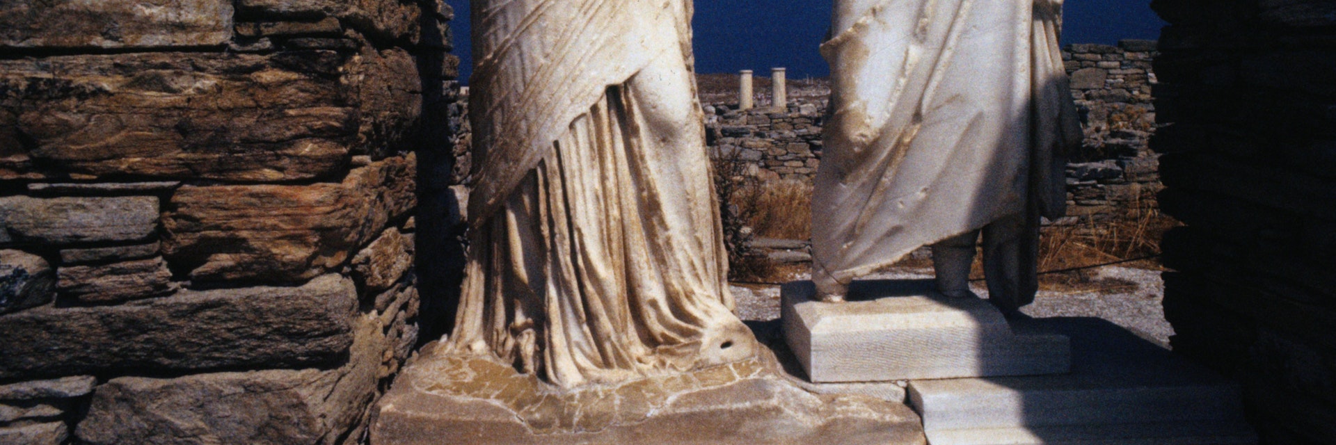 The headless statues of Cleopatra and Dioscrides.